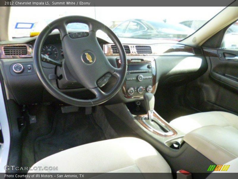 Summit White / Ebony 2012 Chevrolet Impala LS