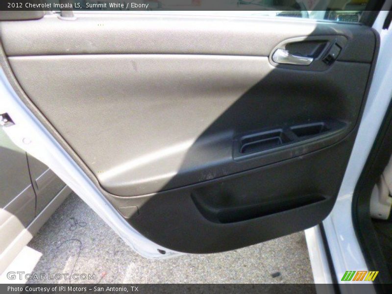 Summit White / Ebony 2012 Chevrolet Impala LS
