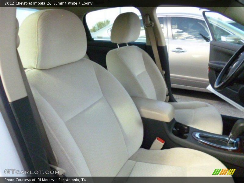 Summit White / Ebony 2012 Chevrolet Impala LS