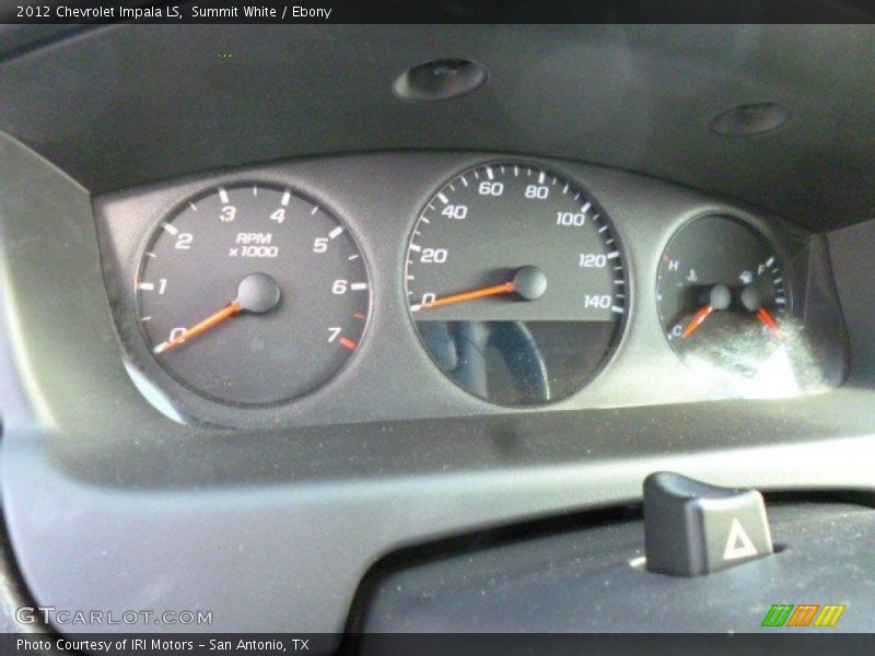 Summit White / Ebony 2012 Chevrolet Impala LS