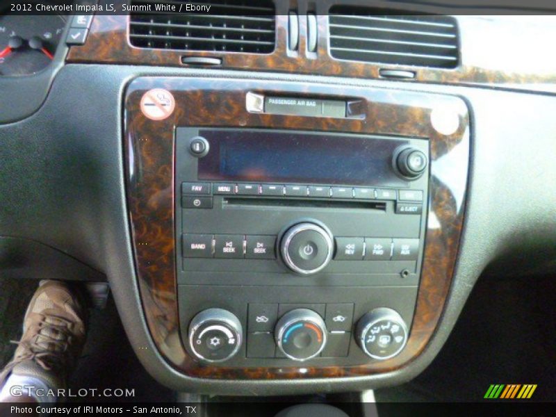 Summit White / Ebony 2012 Chevrolet Impala LS