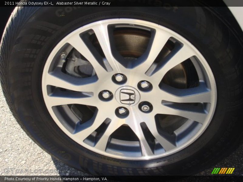 Alabaster Silver Metallic / Gray 2011 Honda Odyssey EX-L