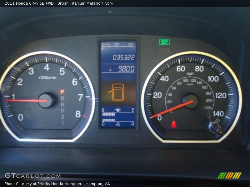 Urban Titanium Metallic / Ivory 2011 Honda CR-V SE 4WD