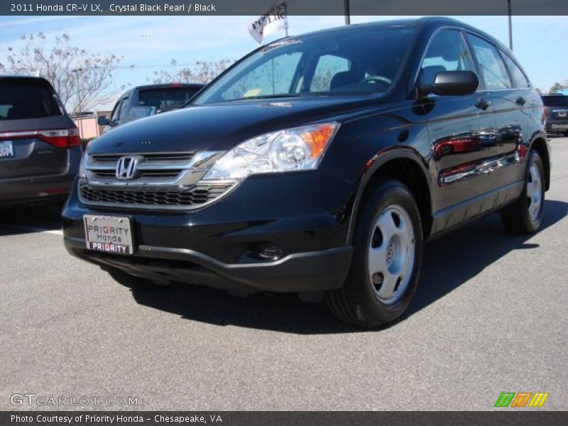 Crystal Black Pearl / Black 2011 Honda CR-V LX