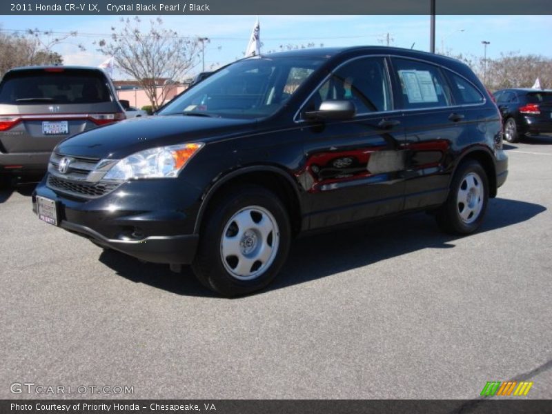 Crystal Black Pearl / Black 2011 Honda CR-V LX