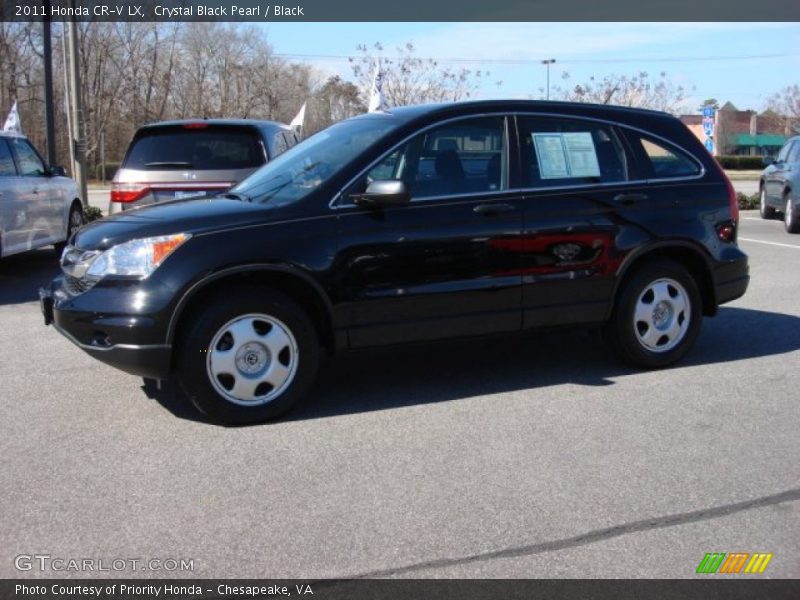 Crystal Black Pearl / Black 2011 Honda CR-V LX