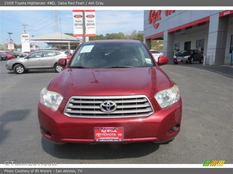 Salsa Red Pearl / Ash Gray 2008 Toyota Highlander 4WD