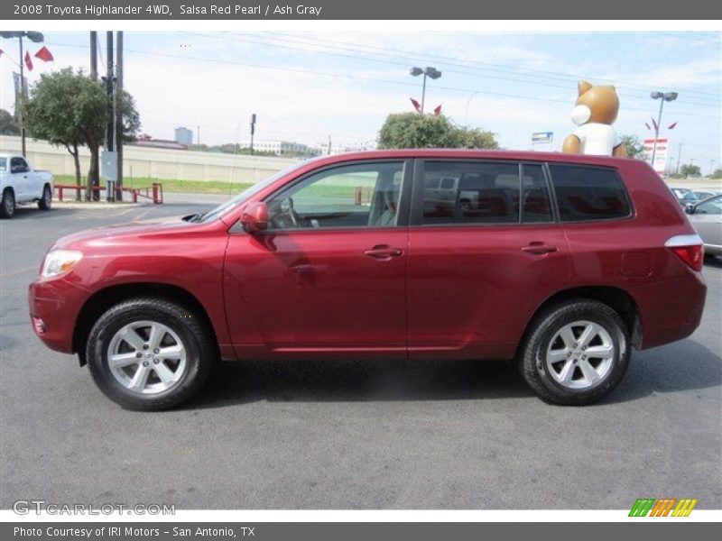 Salsa Red Pearl / Ash Gray 2008 Toyota Highlander 4WD