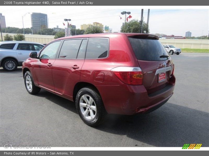 Salsa Red Pearl / Ash Gray 2008 Toyota Highlander 4WD