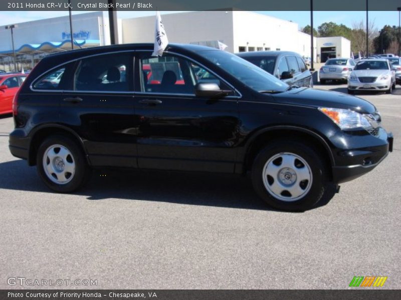 Crystal Black Pearl / Black 2011 Honda CR-V LX