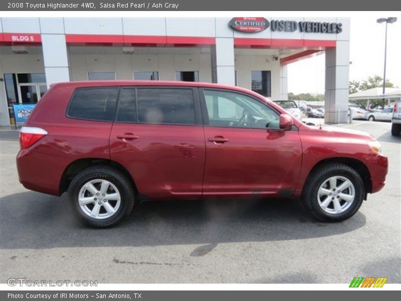 Salsa Red Pearl / Ash Gray 2008 Toyota Highlander 4WD