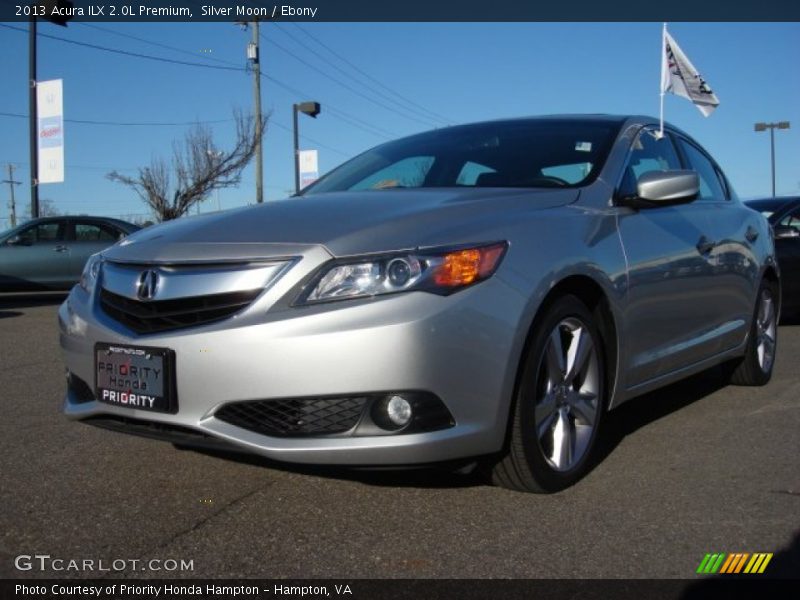 Silver Moon / Ebony 2013 Acura ILX 2.0L Premium