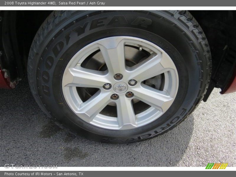 Salsa Red Pearl / Ash Gray 2008 Toyota Highlander 4WD