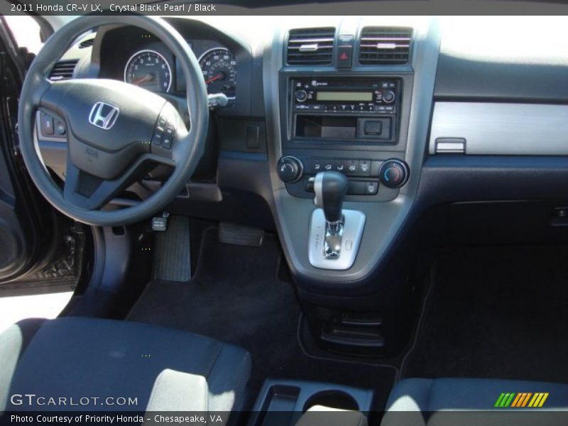 Crystal Black Pearl / Black 2011 Honda CR-V LX