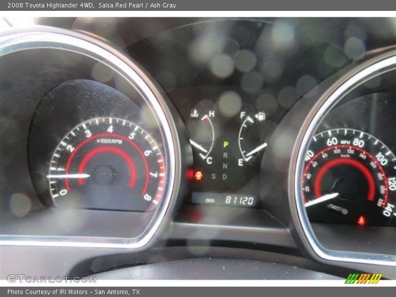 Salsa Red Pearl / Ash Gray 2008 Toyota Highlander 4WD
