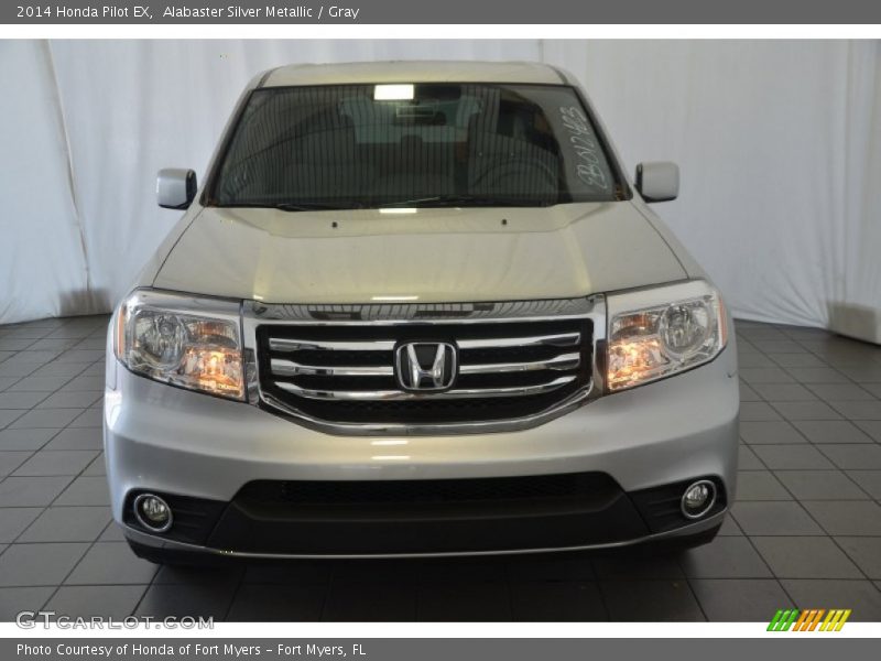 Alabaster Silver Metallic / Gray 2014 Honda Pilot EX