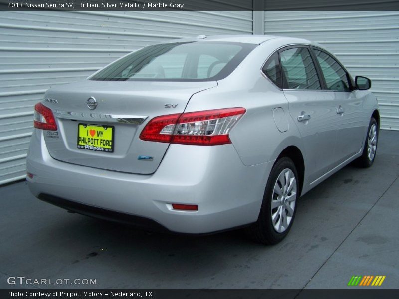 Brilliant Silver Metallic / Marble Gray 2013 Nissan Sentra SV
