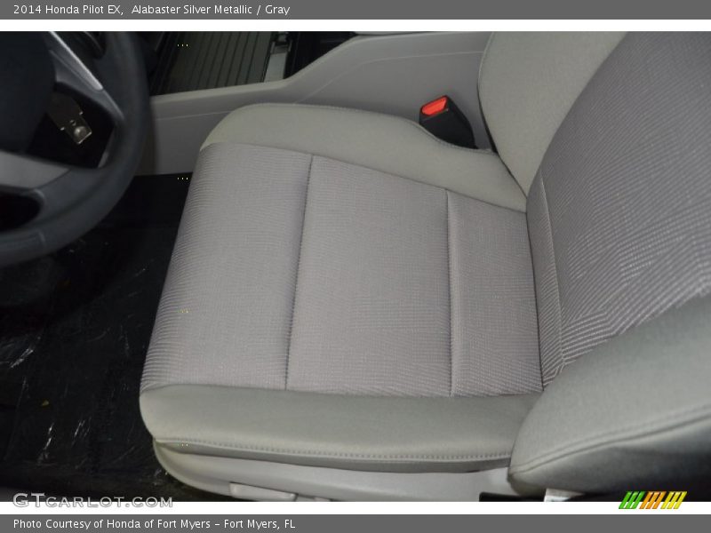 Alabaster Silver Metallic / Gray 2014 Honda Pilot EX