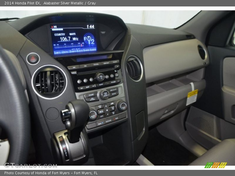 Alabaster Silver Metallic / Gray 2014 Honda Pilot EX
