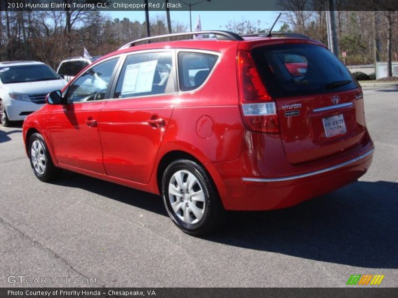 Chilipepper Red / Black 2010 Hyundai Elantra Touring GLS