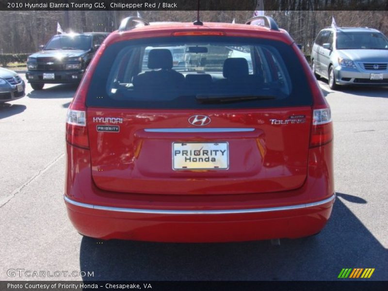 Chilipepper Red / Black 2010 Hyundai Elantra Touring GLS