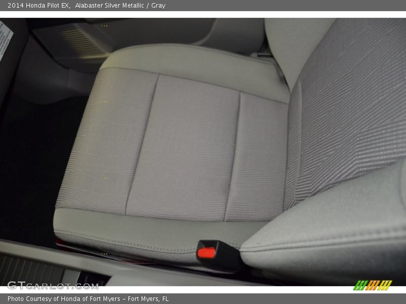 Alabaster Silver Metallic / Gray 2014 Honda Pilot EX