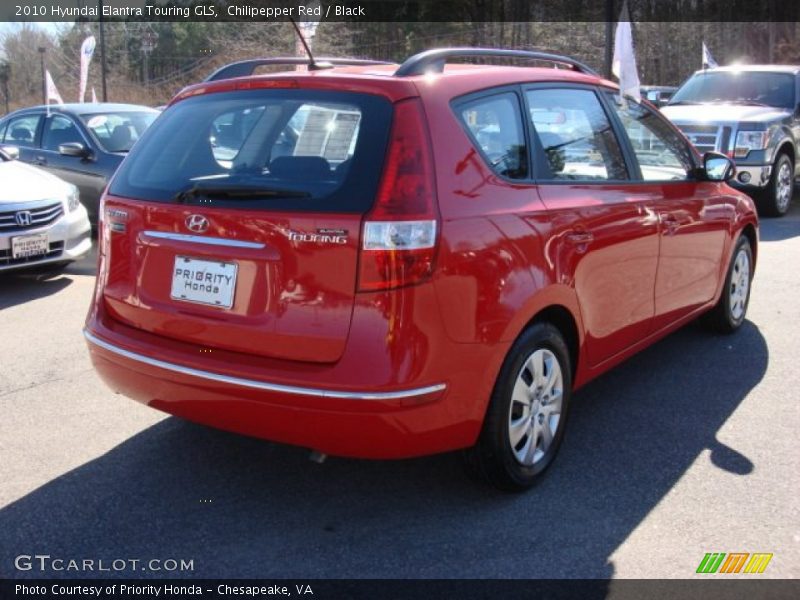 Chilipepper Red / Black 2010 Hyundai Elantra Touring GLS
