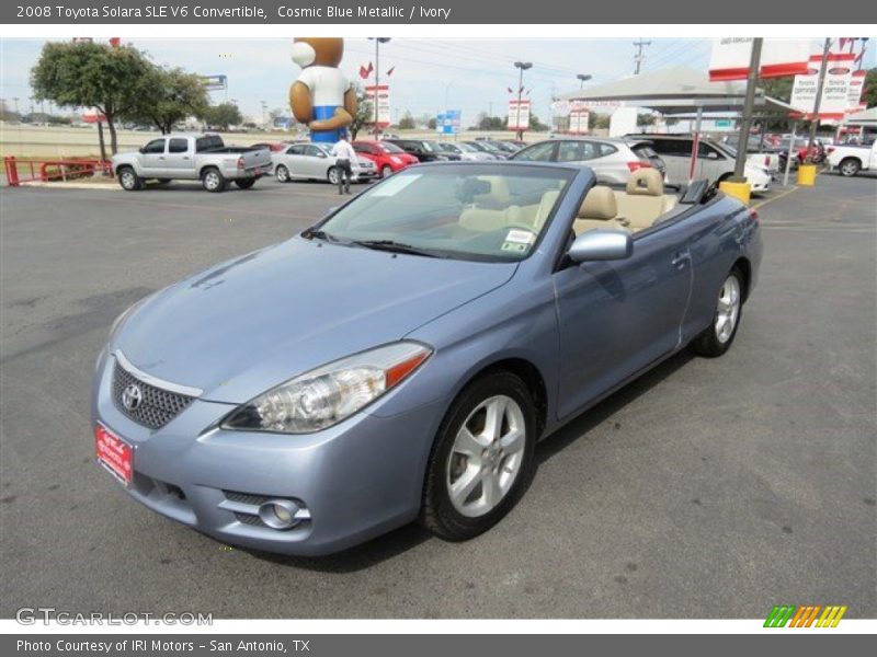 Cosmic Blue Metallic / Ivory 2008 Toyota Solara SLE V6 Convertible
