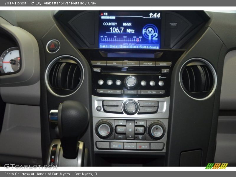 Alabaster Silver Metallic / Gray 2014 Honda Pilot EX