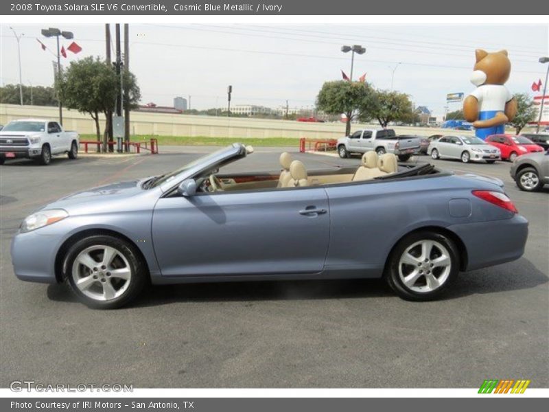 Cosmic Blue Metallic / Ivory 2008 Toyota Solara SLE V6 Convertible