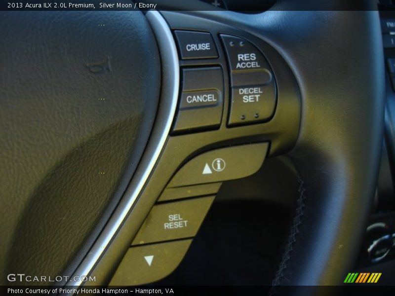 Silver Moon / Ebony 2013 Acura ILX 2.0L Premium