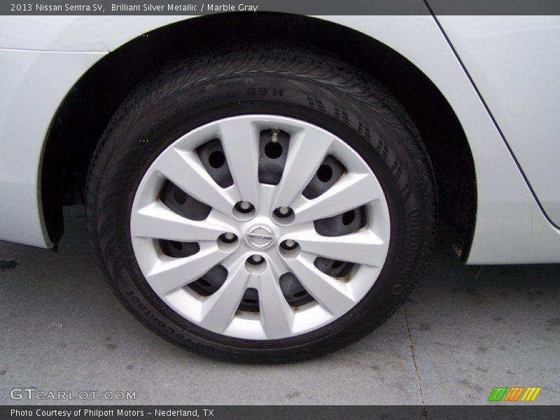 Brilliant Silver Metallic / Marble Gray 2013 Nissan Sentra SV