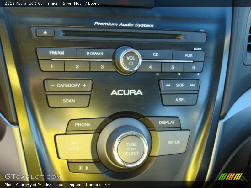 Silver Moon / Ebony 2013 Acura ILX 2.0L Premium
