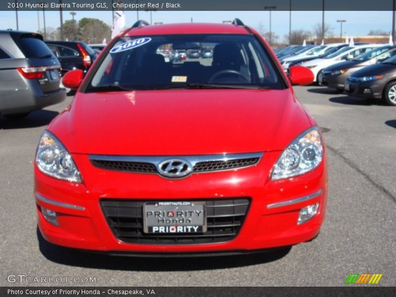 Chilipepper Red / Black 2010 Hyundai Elantra Touring GLS