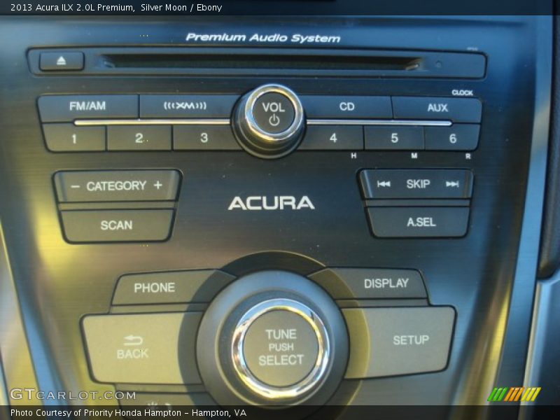 Silver Moon / Ebony 2013 Acura ILX 2.0L Premium