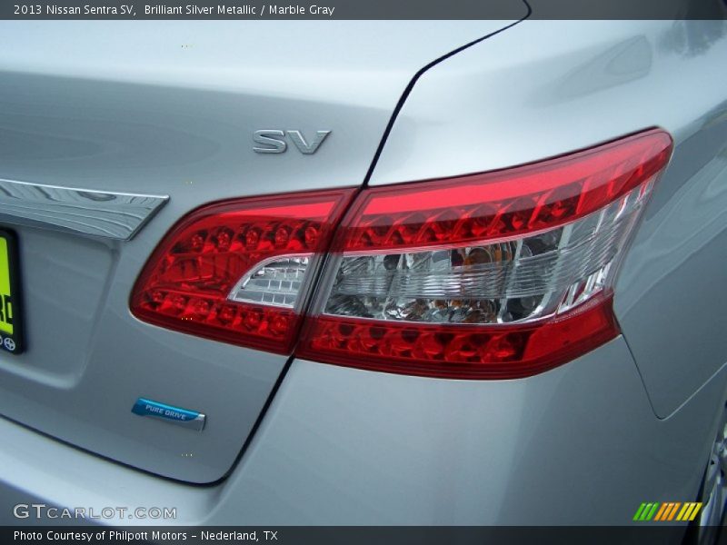 Brilliant Silver Metallic / Marble Gray 2013 Nissan Sentra SV