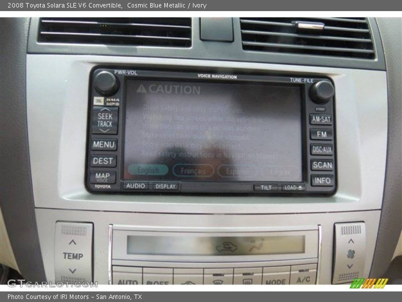 Cosmic Blue Metallic / Ivory 2008 Toyota Solara SLE V6 Convertible