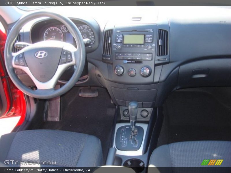 Chilipepper Red / Black 2010 Hyundai Elantra Touring GLS