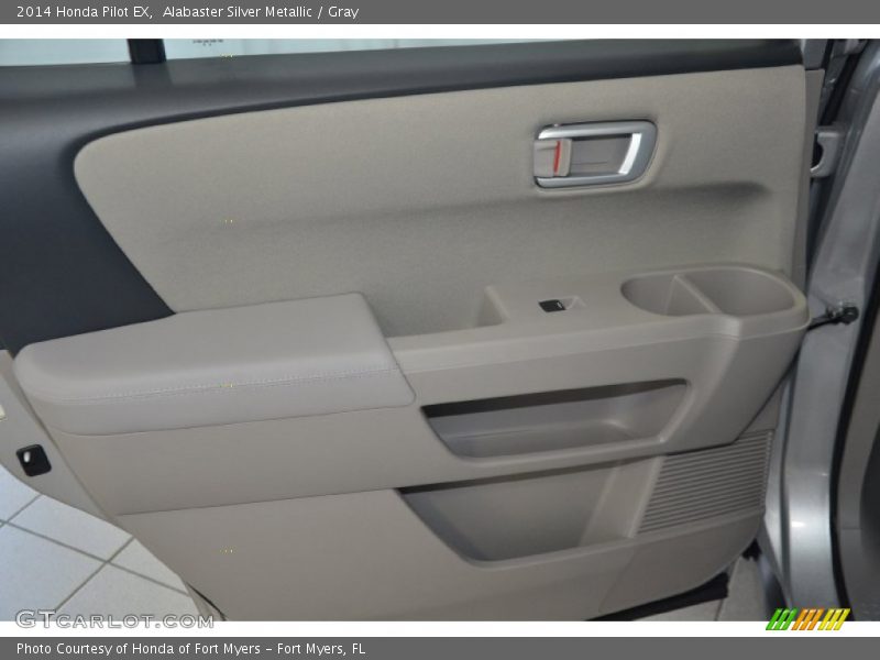 Alabaster Silver Metallic / Gray 2014 Honda Pilot EX