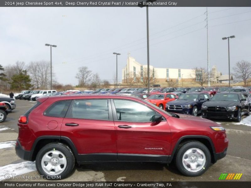 Deep Cherry Red Crystal Pearl / Iceland - Black/Iceland Gray 2014 Jeep Cherokee Sport 4x4