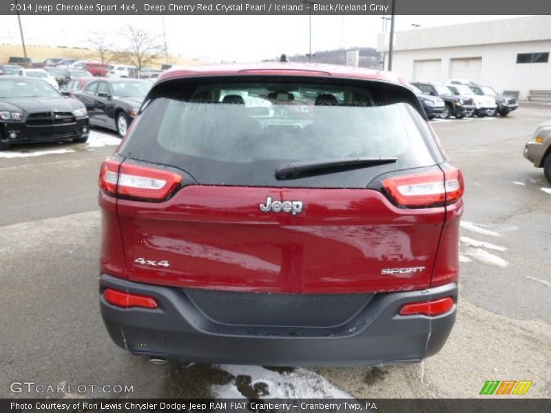 Deep Cherry Red Crystal Pearl / Iceland - Black/Iceland Gray 2014 Jeep Cherokee Sport 4x4