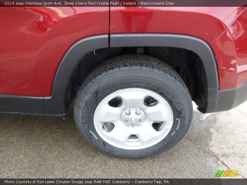 Deep Cherry Red Crystal Pearl / Iceland - Black/Iceland Gray 2014 Jeep Cherokee Sport 4x4