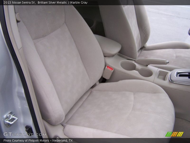 Brilliant Silver Metallic / Marble Gray 2013 Nissan Sentra SV