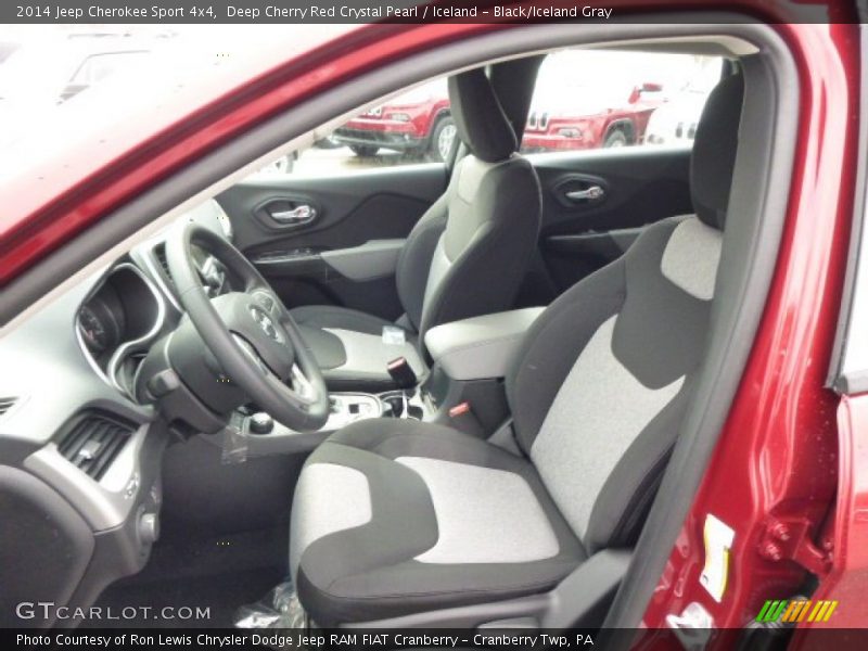 Deep Cherry Red Crystal Pearl / Iceland - Black/Iceland Gray 2014 Jeep Cherokee Sport 4x4