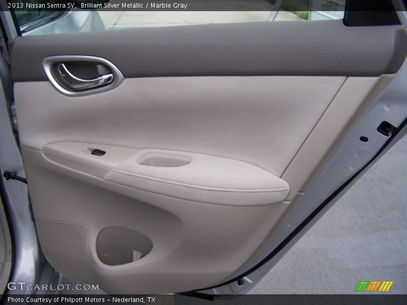 Brilliant Silver Metallic / Marble Gray 2013 Nissan Sentra SV