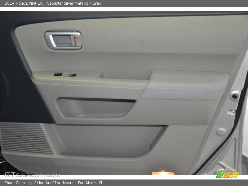 Alabaster Silver Metallic / Gray 2014 Honda Pilot EX