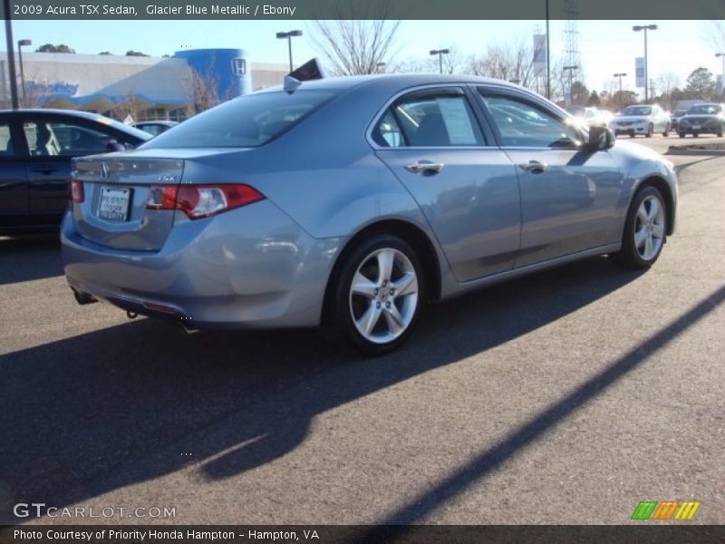 Glacier Blue Metallic / Ebony 2009 Acura TSX Sedan