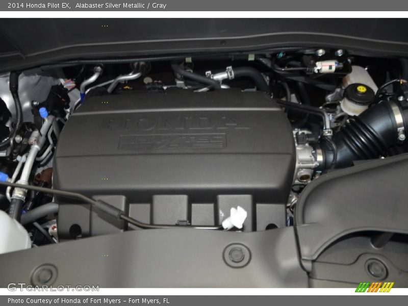 Alabaster Silver Metallic / Gray 2014 Honda Pilot EX