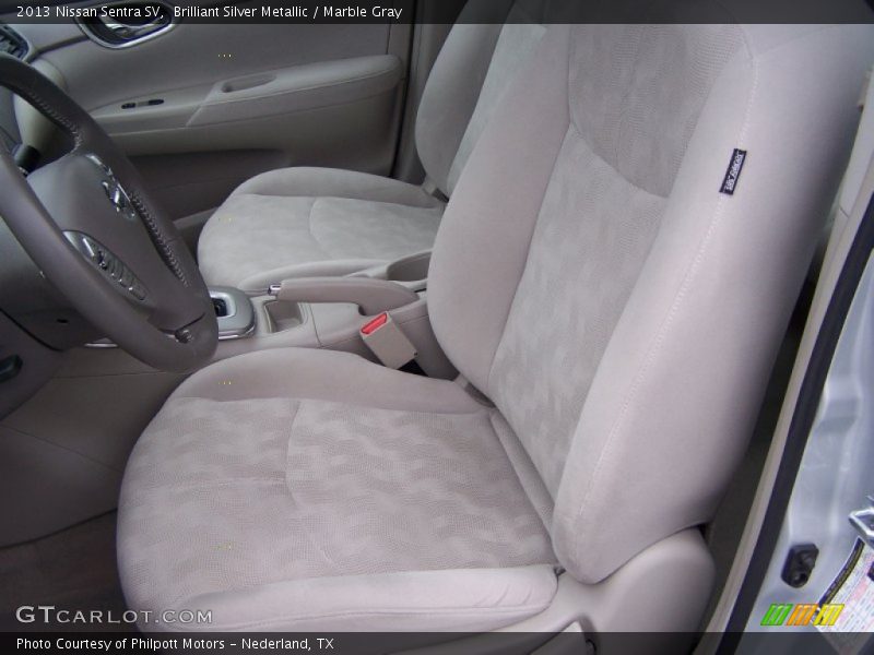 Brilliant Silver Metallic / Marble Gray 2013 Nissan Sentra SV