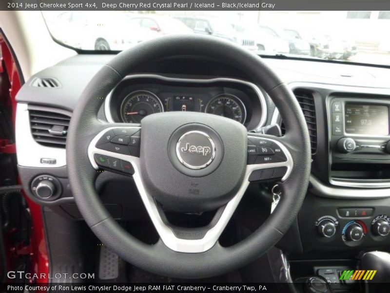 Deep Cherry Red Crystal Pearl / Iceland - Black/Iceland Gray 2014 Jeep Cherokee Sport 4x4